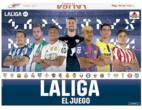 BORRAS - El Juego de LALIGA 25/26, Juego de Mesa de Estrategia basado en la EA Sports. El Juego de Mesa para Amantes del fútbol. Recomendado a Partir de 10 años, Partidas de 60' (20440)
