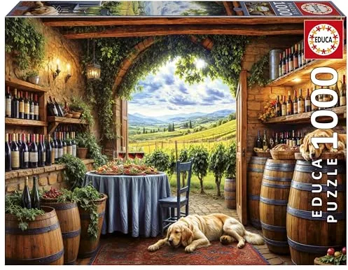 Educa - Puzzle de 1000 Piezas para Adultos | Canes et Vinum | Medidas: 68 x 48 cm | A Partir de 14 años (20292)