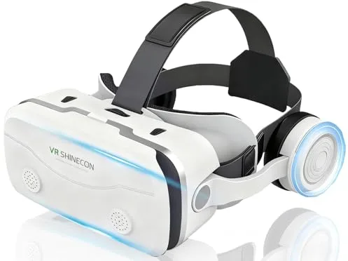 Gafas VR, 3D VR Gafas de Realidad Virtual VR Glasses Objetivo y Pupila Regulable para 4.7