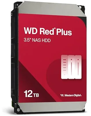 WD Red Plus 12TB NAS Disco Duro Interno 3,5