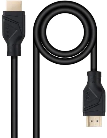 NANOCABLE 10.15.8300 - Cable HDMI V2.1 8K@60Hz 48Gbps CCS, A/M-A/M, Negro, 0.5m