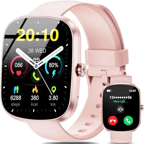 OUKITEL Reloj Inteligente Mujer Rosa, 1.91