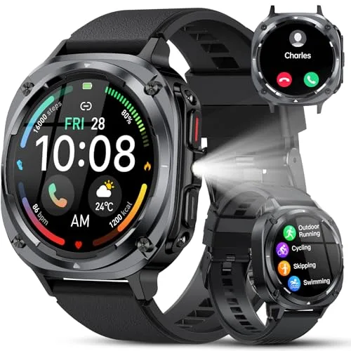 Reloj Inteligente Hombre Militar, 1.45