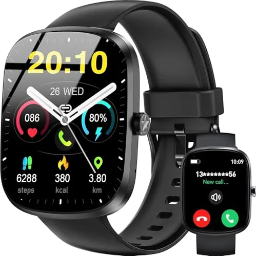 OUKITEL Reloj Inteligente Hombre Mujer, Fitness Smartwatch Hombre con 140+ Deportivo Modos, 1.91